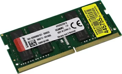 Модуль памяти Kingston KVR32S22D8/16 DDR4 SODIMM 16Gb PC4-25600 CL22 (forNoteBook)