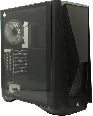 Корпус Miditower Aerocool Visor-G-BK-v1 Black ATX без БП с окном