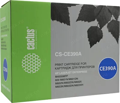 Картридж Cactus CS-CE390A  для  HP LJ M4555MFP/M601/M602/M603