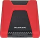 Накопитель ADATA AHD650-1TU31-CRD HD650 Red USB3.1 Portable 2.5"  HDD  1Tb EXT  (RTL)