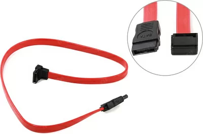 Кабель VCOM VHC7666 SerialATA Cable 45см for Low profile Г-образный  коннектор