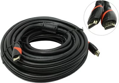 VCOM CG525D-R-15м Кабель HDMI to HDMI (19M -19M)  15м  2 фильтра  ver2.0