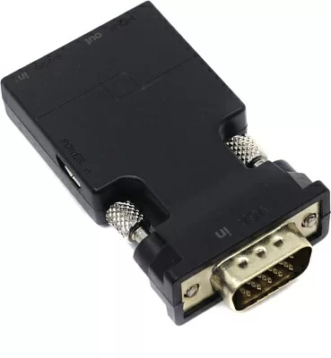 Конвертер VCOM CA337 VGA to HDMI Converter (VGA(15M)+audio--> HDMI (F)(питание miсroUSB)