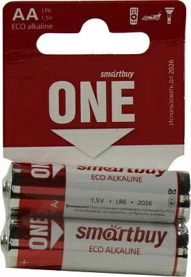 Батарея питания Smartbuy SOBA-2A02SB-Eco Size"AA" 1.5V щелочной (alkaline) уп.2 шт