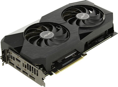 Видеокарта 8Gb PCI-E GDDR6 ASUS DUAL-RTX3060TI-O8G-V2  (RTL)  2xHDMI+3xDP GeForce RTX3060Ti