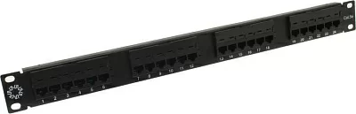 Коммутационная панель Patch Panel 19" UTP 24 port кат.5e  5bites PPU55-01 разъём  KRONE&110 (dual  IDC)