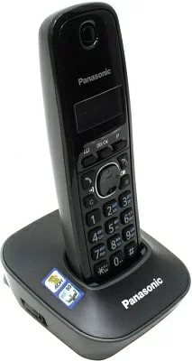 Panasonic KX-TG1611RUH <Black-Grey> р/телефон (трубка с ЖК  диспл.DECT)