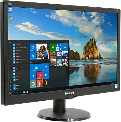 19.5" ЖК монитор PHILIPS 203V5LSB26/10/62 (LCD 1600x900  D-Sub)