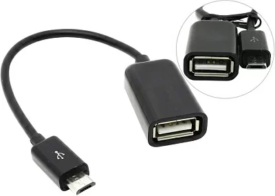 KS-is KS-133 Кабель-переходник USB AF  ->  microUSB BM  OTG