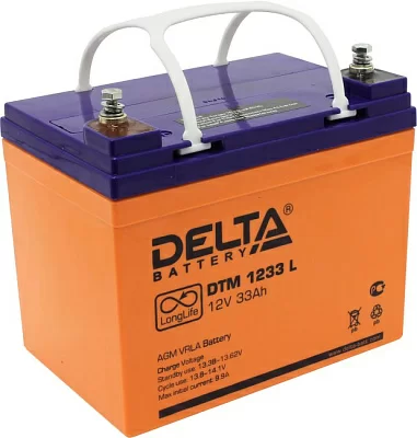 Аккумулятор Delta DTM 1233L  (12V  33Ah) для UPS