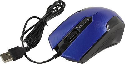 Манипулятор QUMO Optical Mouse Office M14 Blue (RTL) USB 3btn+Roll 24135