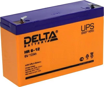 Аккумулятор Delta HR 6-12 (6V 12Ah) для UPS