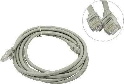 Кабель Patch Cord UTP кат.6 3м  серый