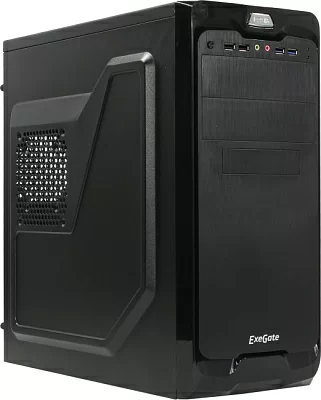 Корпус Miditower  Exegate UN-604 Black ATX без БП EX269439RUS