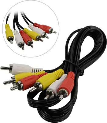 5bites AC3R-010M Кабель  3RCA-M  --> 3RCA-M  1м