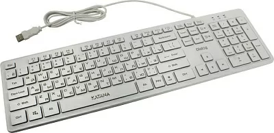 Клавиатура Dialog Katana KK-ML17U <White>  <USB> 104КЛ подсветка клавиш