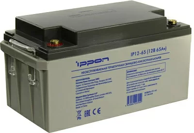 Аккумулятор Ippon IP12-65 (12V 65Ah) для  UPS