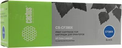 Картридж Cactus CS-CF380X Black для Color HP LJ Pro  M476dn/nw/dw