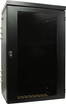 NT WALLBOX IP55 plus 18-64 B Шкаф 19" настенный пылевлагозащищенный чёрный  18U  600*460 дверь  стекло-металл.