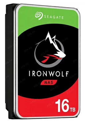 Жёсткий диск HDD 16 Tb SATA 6Gb/s Seagate IronWolf  <ST16000VN001> 3.5" 7200rpm 256Mb