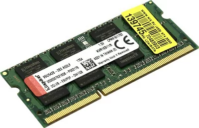 Модуль памяти Kingston KVR16S11/8 DDR3 SODIMM  8Gb PC3-12800 (for NoteBook)