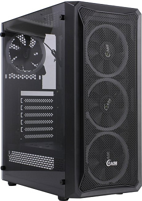 Корпус Miditower Powercase Mistral Z4 Mesh LED  CMIZB-L4  ATX без  БП