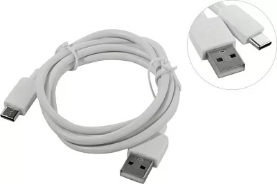 Defender 87495 Кабель USB2.0 AM-->USB-C M  1м White