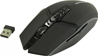 Манипулятор JETACCESS Optical Mouse OM-U58G Black-Grey (RTL) USB 6btn+Roll  беспроводная