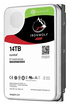 Жёсткий диск HDD 14 Tb SATA 6Gb/s Seagate IronWolf Pro  <ST14000VN0008> 3.5" 7200rpm 256Mb