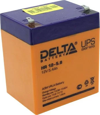 Аккумулятор Delta HR 12-5.8  (12V  5.4-5.8Ah) для UPS