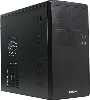 Корпус Minitower  Exegate SP-415UP Black ATX 450W (24+4пин) EX277200RUS