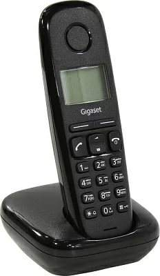 Р/трубка Gigaset A170 Black (трубка с ЖК диспл.  База) стандарт-DECT