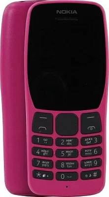 Телефон NOKIA 110 DS 16NKLP01A01 TA-1192 Pink (DualBand 1.77" 160x128 4Mb+microSD  0.3Mpx)