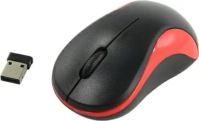 Манипулятор OKLICK Wireless Optical Mouse 605SW Black&Red (RTL)USB 3btn+Roll 384110