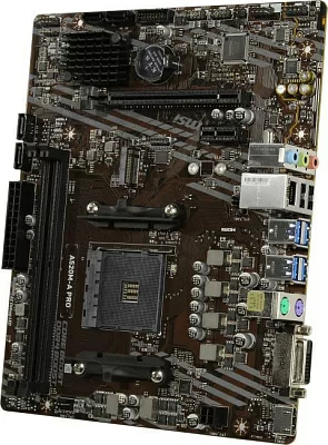 Мат. плата MSI A520M-A PRO (RTL) AM4 A520 PCI-E DVI+HDMI GbLAN  SATA  Micro ATX 2DDR4