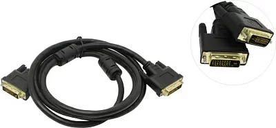 TV-COM DCG150V-1.8м Кабель DVI-D to DVI-D  (25M  -25M) 1.8м 2  фильтра