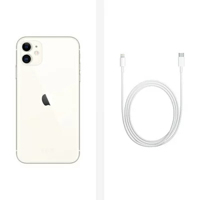 Смартфон Apple iPhone 11 MHDJ3RU/A 128Gb White (A13 6.1" 1792x828 Retina 4G+WiFi+BT 12+12Mpx)