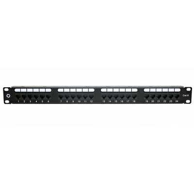 Коммутационная панель Patch Panel 19" 1U UTP 24 port кат.6 5bites  <PPU65-22>разъём  KRONE&110 (dual IDC)