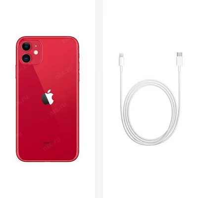 Смартфон Apple iPhone 11 MHDK3RU/A 128Gb Red (A13 6.1" 1792x828 Retina 4G+WiFi+BT 12+12Mpx)