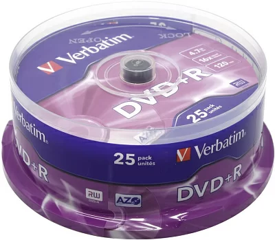 Диск DVD+R Disc Verbatim   4.7Gb  16x  уп. 25 шт  на шпинделе 43500