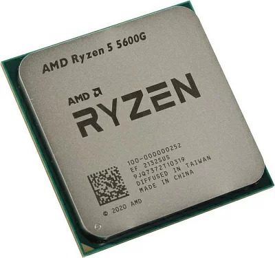 Процессор CPU AMD Ryzen 5 5600G     (100-000000252)   3.9  GHz/6core/SVGA  RADEON/3+16Mb/65W Socket AM4