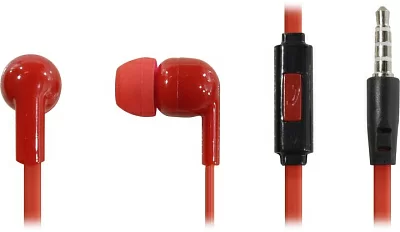 Наушники с микрофоном HARPER  HV-106 Red (шнур 1.2м)