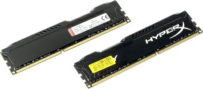 Модуль памяти Kingston HyperX Fury HX318C10FBK2/16 DDR3 DIMM 16Gb KIT  2*8Gb PC3-15000 CL10