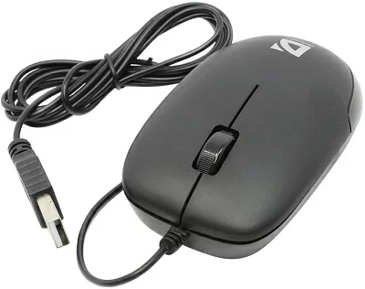 Манипулятор Defender Optical Mouse Datum MM-010 Black (RTL) USB  3btn+Roll 52010