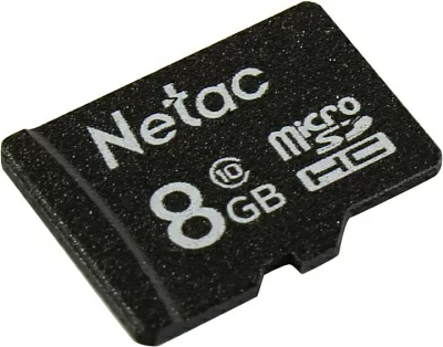 Карта памяти Netac NT02P500STN-008G-S microSDHC Memory Card 8Gb  UHS-I U1 Class 10