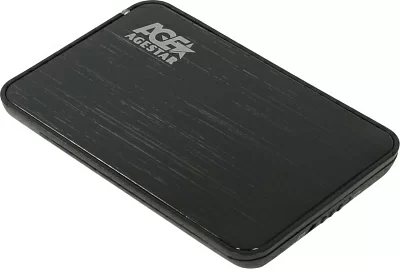 Мобильное шасси AgeStar 3UB2A8(J)-6G Black (Внешний бокс для  2.5" SATA HDD USB3.0)