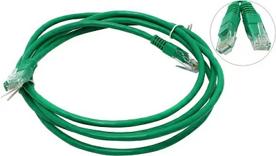 Кабель Patch Cord UTP  кат.5e 2м  зелёный