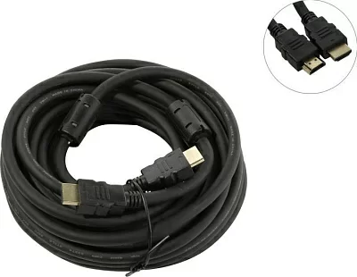 Exegate EX-CC-HDMI2-10.0F Кабель HDMI to HDMI (19M -19M) ver2.0  10м  2 фильтра EX287726RUS