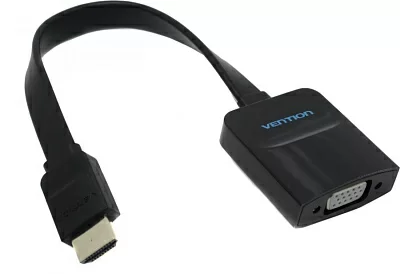 Vention ACKBB Кабель-переходник HDMI (M) --> VGA (15F) + audio