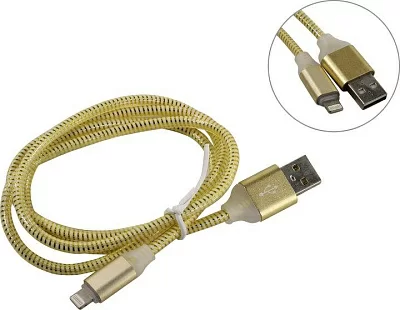 Smartbuy iK-512ssbox gold Кабель USB  AM-->Lightning 1м